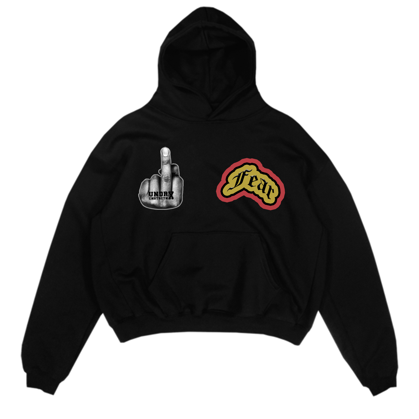 F#ck Fear / Build Now Rest Later Hoodie (Black)